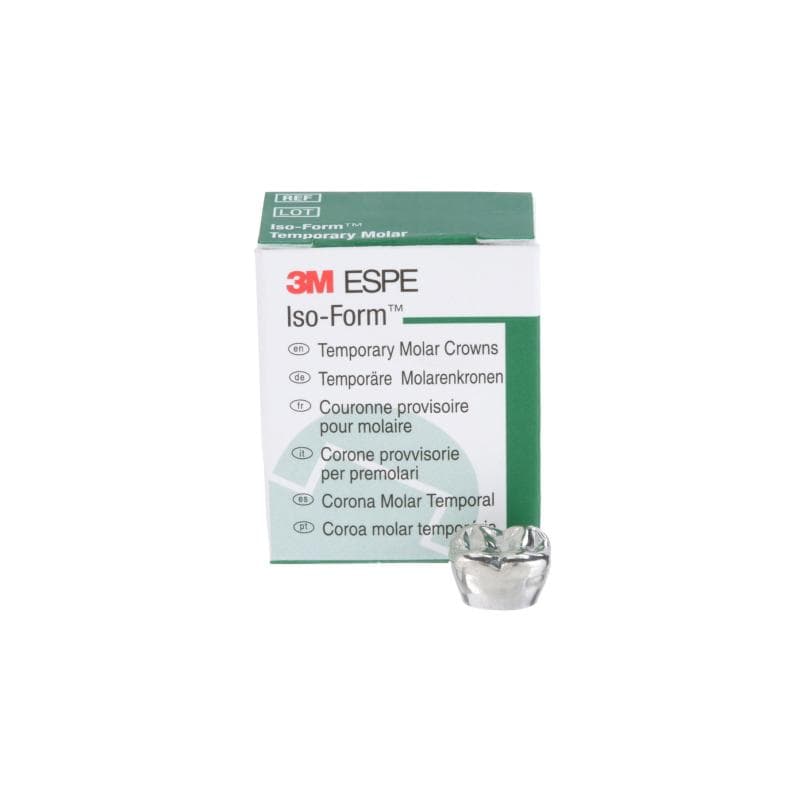 3M™ Iso-Form™ Temporary Molar Crowns L77 Lower Left Second Molar 5 Crowns